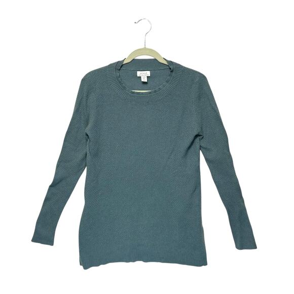 Kenar 100% 2-Ply Cashmere Sweater Women's Sz M Pale Green Quiet Luxury Soft Girl - Picture 2 of 7